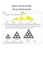 PHIẾU BÀI TẬP TOÁN LỚP 4: QUY LUẬT DÃY HÌNH