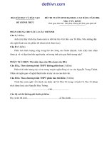 Đề thi đại học cao đẳng môn Văn khối D năm 2006 | dethivn.com