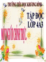 Lớp 4: Tập đọc - Một người chính trực