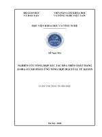 (Luận văn thạc sĩ) - Nghiên cứu tổng hợp xúc tác HPA trên chất mang Al-SBA-15 cho phản ứng tổng hợp diacetal từ keton