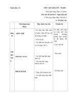 giáo án tuần 12. Ngày hội của các thầy cô. Năm học 2017 - 2018