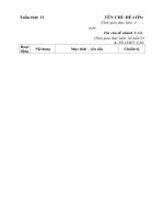 Giáo án tuần 11 chủ đề NGHỀ NGHIỆP nhánh 1 cô giáo của em