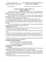 Kế hoạch phòng chống thiên tai 2020 