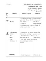 giáo án tuần 29- Thời tiết ( nắng mưa gió bão nóng lạnh) - 2018-2019