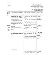 giáo an tuần 9 nhánh 1 .Các cô các bác trong trường mầm non