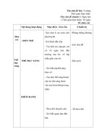 giáo án tuàn 1 ngày hội đến trường của bé