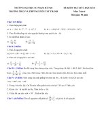 Giữa kì 2 toán 6 nguyễn tất thành 1819 