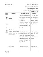 giáo án tuần 15- Nghề truyền thống của địa phương năm học 2017-2018