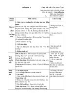 GIÁO ÁN PHỤ TUẦN 3- LỚP HỌC THÂN YÊU CỦA BÉ