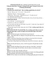 Kế hoạch chủ đề mẹ và những người thân yêu của bé