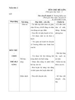 GIÁO AN TUÂN 2 TRUONG MAM NON XUAN SƠN CỦA BE