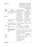 Kế hoạch giáo dục tuần 1: Ngày hội đến trường (Năm học 2020 - 2021)