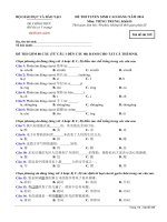 Đề thi cao đẳng môn Tiếng Trung khối D năm 2014 và đáp án | dethivn.com