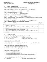 Toán 6 đề ôn tập giữa HK1 giữa HK1  2020 2021 