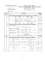 Đáp án đề thi đại học môn Hóa khối A năm 2004 | dethivn.com