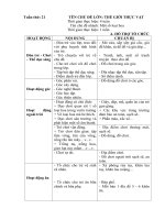 Kế hoạch phối hợp tuần 21: Một số loại hoa (Năm học 2017- 2018)