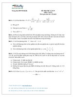 Đề thi thử vào lớp 10 và đáp án môn toán trung tâm BDVH EDUFLY