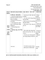 giáo án tuần 13 nhánh 2 Phương tiện giao thông đường bộ