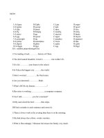 Đề luyện tập môn Tiếng Anh 6