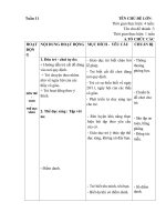 giáo án tuần 11 ngày hội của các thầy cô giáo