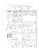 giáo án chủ đề trường mầm non - tuần 2 chính