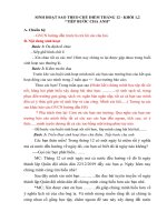 SINH HOẠT SAO THEO CHỦ điểm THÁNG 12  KHỐI 1,2 