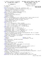 ĐỀ THI VÀ ĐÁP ÁN - HKII NĂM HỌC 2018 - 2019