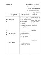 Giáo án tuần 14. Nghề sản xuất. Năm học 2017 - 2018