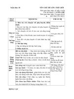 GIÁO ÁN PHỤ TUẦN 18- VƯỜN THÚ