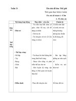 giáo án tuần 21- Chim và côn trùng- năm học 2017-2018