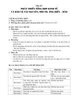 Tiết 44 - Chủ đề: Phát triển tổng hợp kinh tế biển và bảo vệ tài nguyên, môi trường biển đảo - Tiết 1