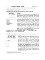 Nghiên cứu bào chế cồn thuốc chữa đau răng từ lá lốt và húng quế thu hái tại Thái Nguyên