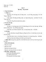 Giáo án môn giáo dục thể chất lớp 6 kì 2 soạn 5 hoạt động mới nhất