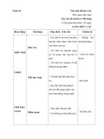 GIÁO AN TUẦN 10 ĐỒ DÙNG GIA ĐÌNH