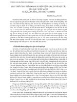 Phát triển tinh thần doanh nghiệp Việt Nam gắn với mục tiêu dân giàu, nước mạnh, xã hội công bằng, dân chủ, văn minh