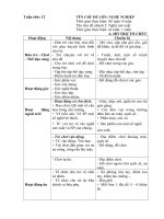 Kế hoạch phối hợp tuần 12: 