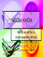 NGOẠI KHÓA ppt   TRIẾT học 