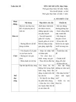 Kế hoạch giáo dục tuần 5- Năm học 2018- 2019