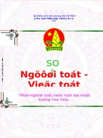 SỔ NGƯỜI tốt VIỆC tốt 