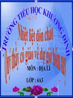 Địa lí - Hoạt động sản xuất của người dân đồng bằng duyên hải miền trung lớp 4