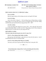 Đề thi đại học môn Lịch Sử khối C năm 2011 | dethivn.com