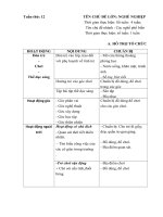 Kế hoạch phối hợp tuần 12