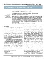 Tương tác giữa ngữ điệu và thanh điệu trong các tác tử diễn ngôn trong tiếng Việt Miền Nam