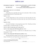 Đề thi tuyển sinh đại học môn lịch sử khối C năm 2006 | dethivn.com