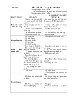 Kế hoạch phối hợp tuần 13: Các nghề phổ biến quen thuộc (Năm học 2017- 2018)