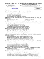 Đề thi thử thpt quốc gia 2017 môn Lịch sử có đáp án | dethivn.com