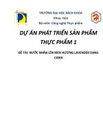 NƯỚC NHÃN LÊN MEN  HƯƠNG LAVENDER DẠNG CIDER