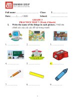 Tiếng Anh BME: Bài tập Ôn tập Khối 3 | Tiểu học Khương Mai