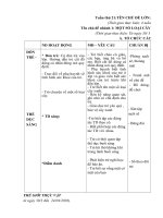 giáo án tuần 21 một số loại cây