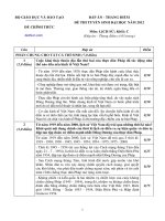 Đáp án Đề thi đại học môn Sử khối C năm 2012 | dethivn.com